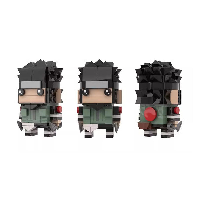 asuma sarutobi brickheadz moc | compatible with lego - 3