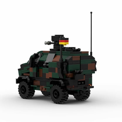 atf dingo 2 building set | german military vehicle | moc-76433 - 3