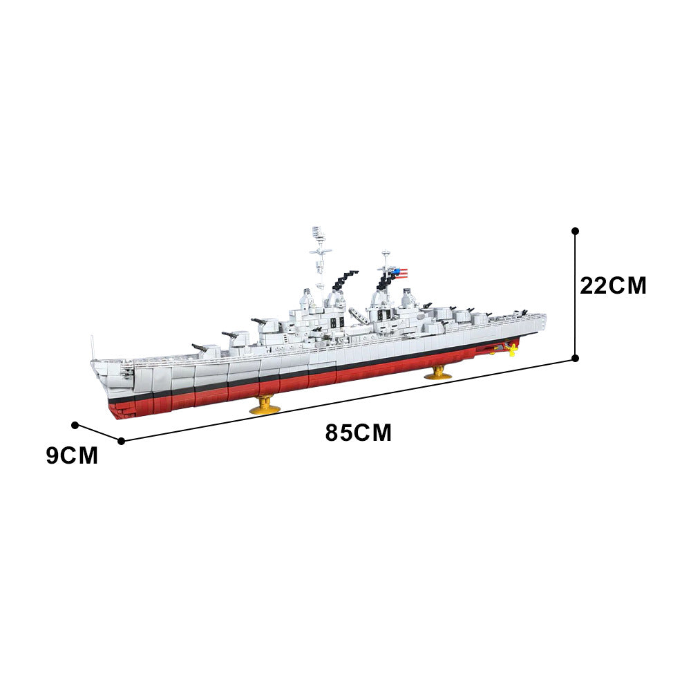 atlanta class cruiser building set | lego compatible - 4