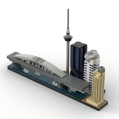 Auckland Skyline Building Kit | New Zealand Landmarks LEGO-Compatible MOC - 3