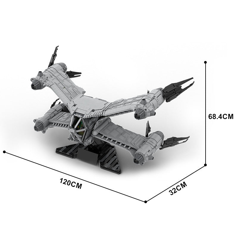 Aurora Starfighter MOC Building Kit | Futuristic Spacecraft Model - 4