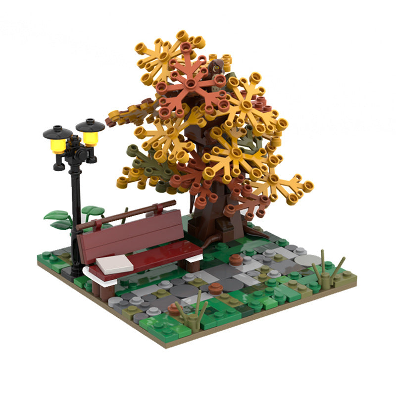 Autumn Park Building Kit | LEGO-Compatible MOC - 1
