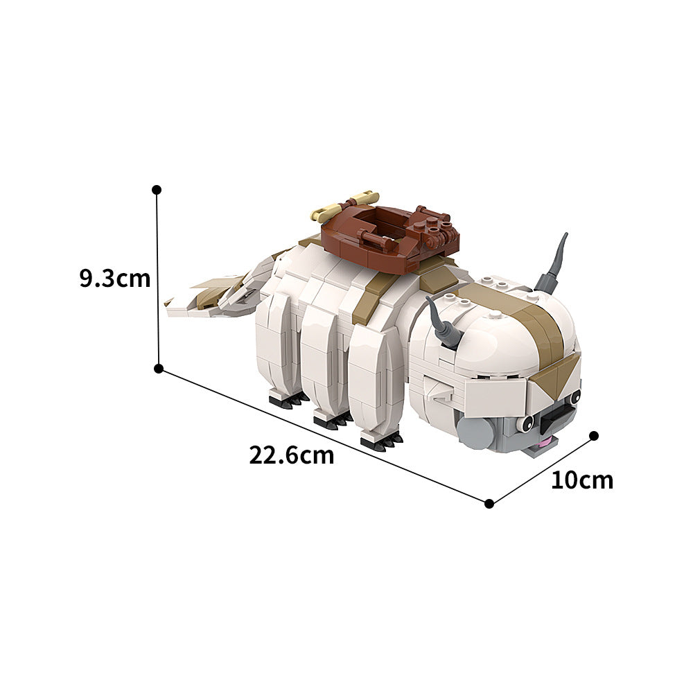 avatar: the last airbender flying bison moc building blocks - 4