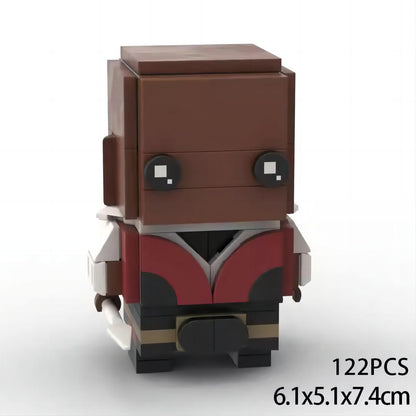 ayo brickheadz building set | the falcon and the winter soldier - 1