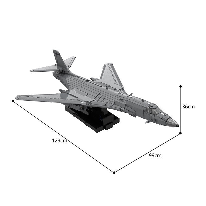 B-1 Lancer Style MOC Strategic Bomber Aircraft Building Kit - 5