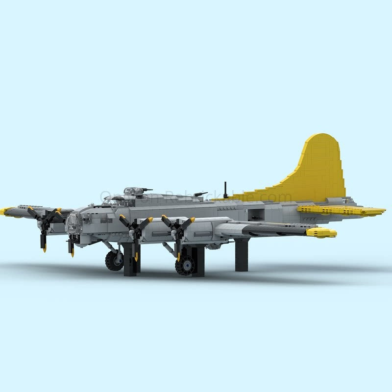 B-17 Flying Fortress Heavy Bomber MOC Building Kit - 5