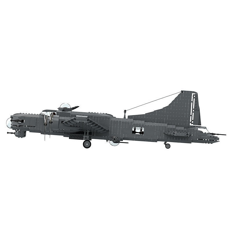 B-17 Flying Fortress MOC WWII Bomber Plane Building Kit - 2