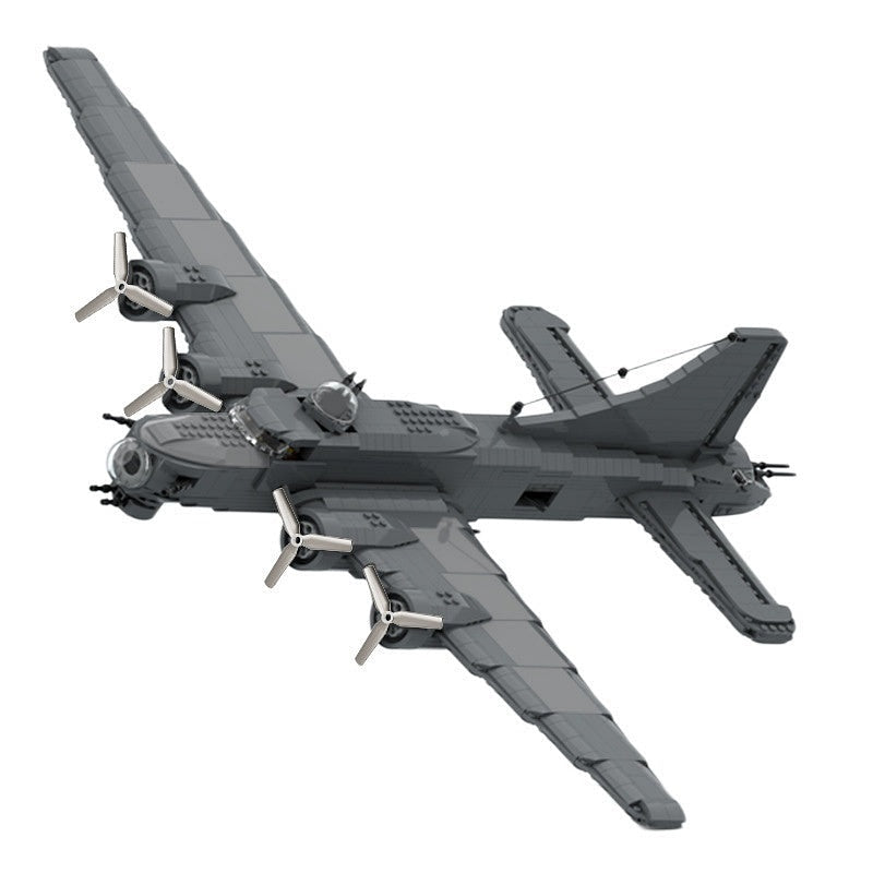 B-17 Flying Fortress MOC WWII Bomber Plane Building Kit - 5