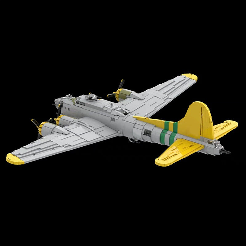 B-17 Flying Fortress Style MOC WWII Heavy Bomber Building Kit - 2