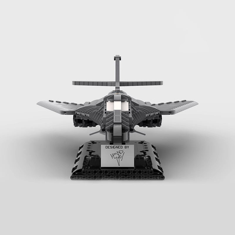B-1B Lancer Style MOC Strategic Bomber Aircraft Building Kit 1:72 Scale - 4