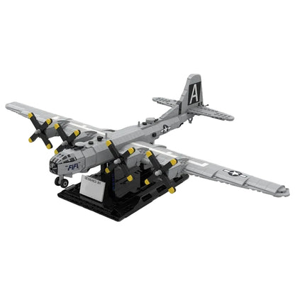 B-29 Four-Engine Heavy Bomber 1:72 Scale MOC Building Kit - 1