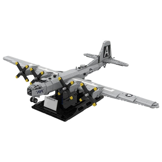B-29 Four-Engine Heavy Bomber 1:72 Scale MOC Building Kit - 1