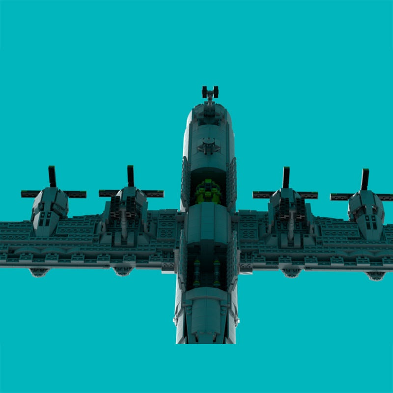 B-29 Superfortress Style MOC WWII Heavy Bomber Building Kit 1:35 Scale - 7
