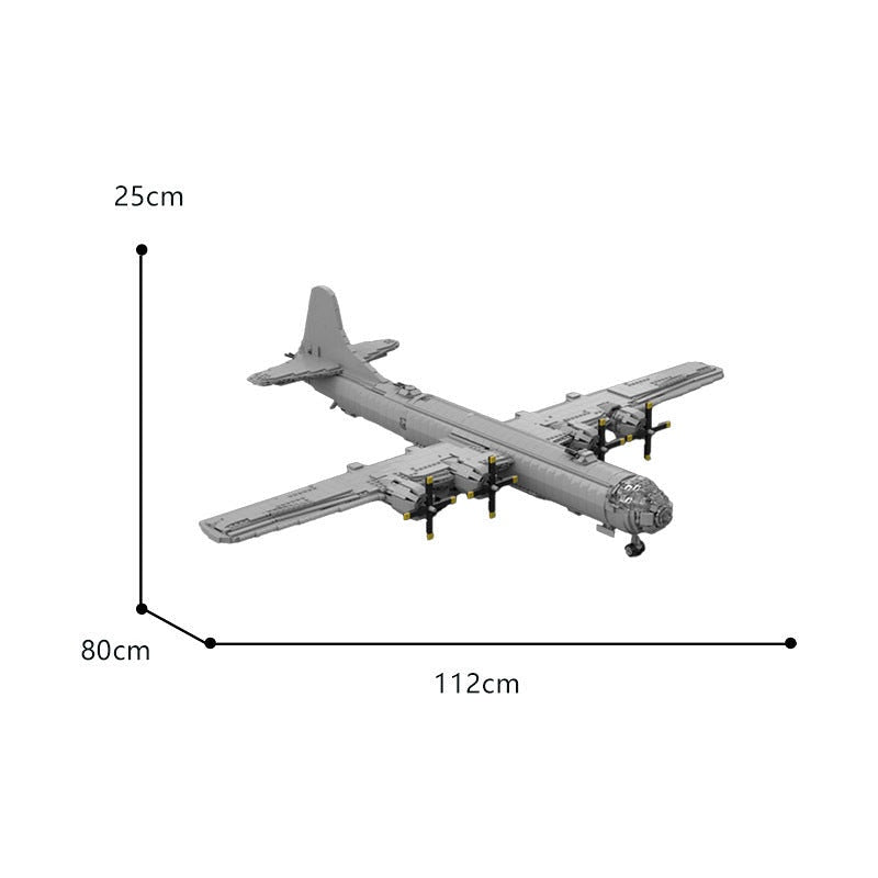 B-29 Superfortress Style MOC WWII Heavy Bomber Building Kit 1:35 Scale - 8