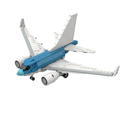B7 Baby Twin-Jet Passenger Aircraft 1:100 MOC Building Kit - 1