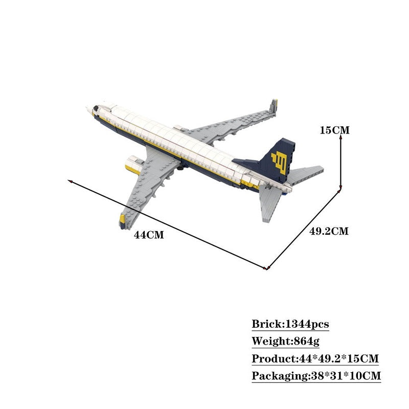 B737-800 Airliner MOC Building Kit | Narrow-Body Aircraft Model - 6