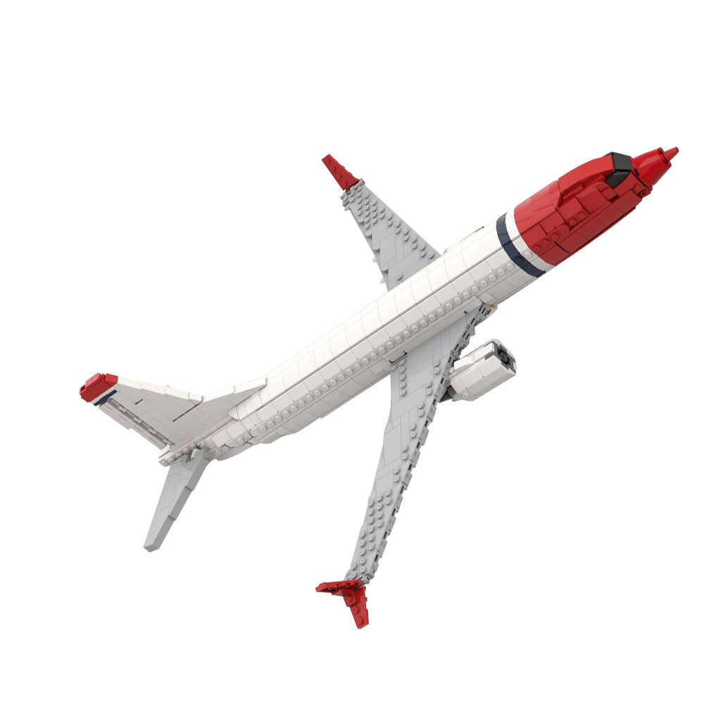 B737-800 Commercial Airliner Building Kit | Iconic Red Nose Edition 3