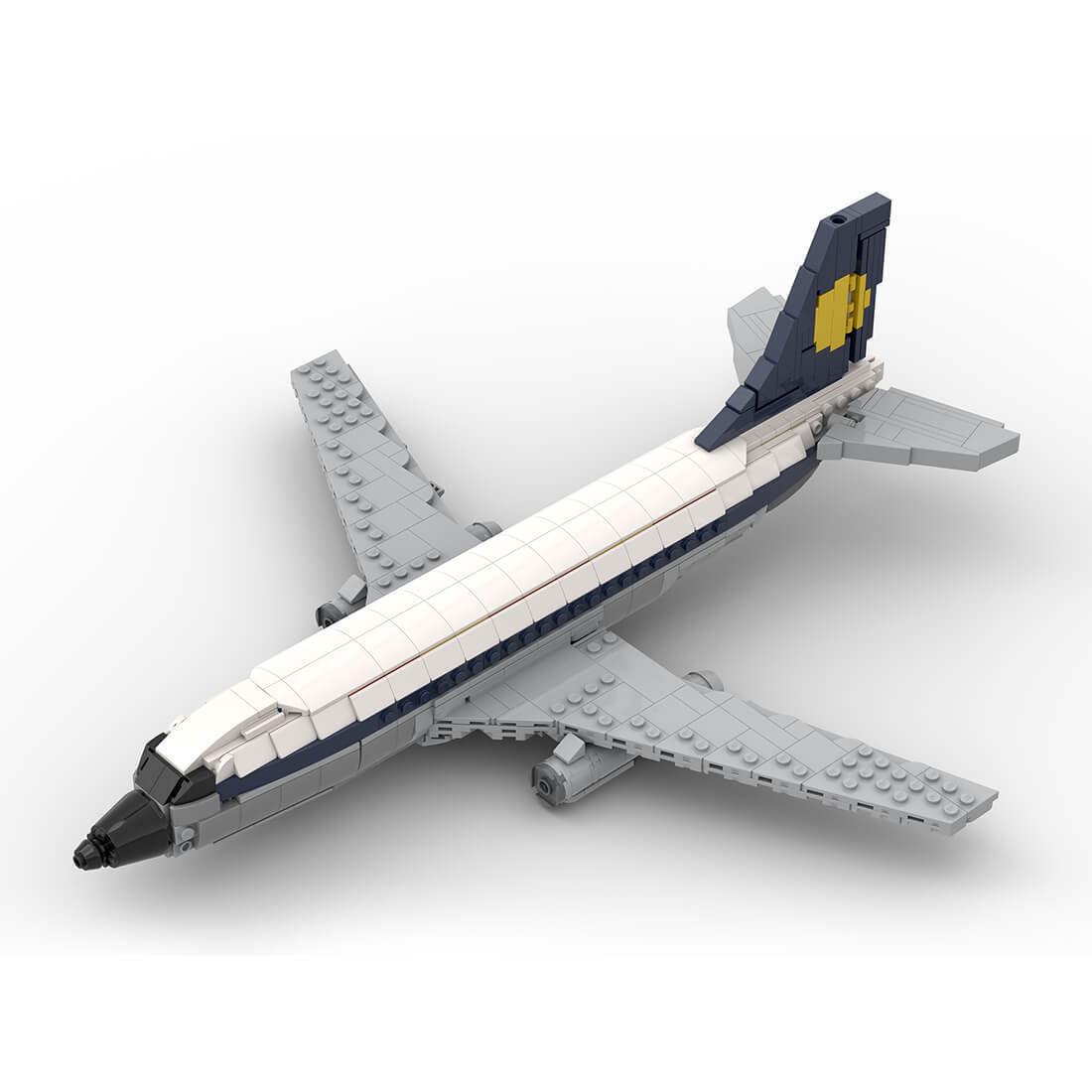 B737 Twin-Jet Narrow-Body Airliner Building Kit | LEGO-Compatible MOC - 1