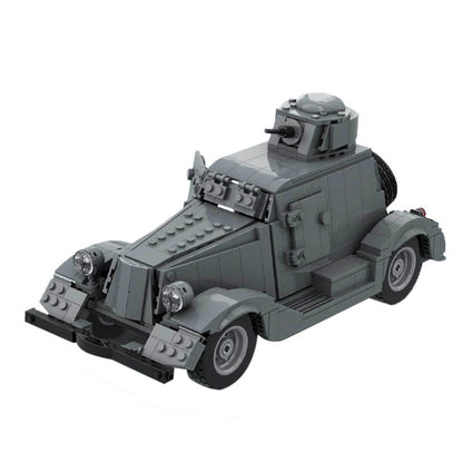 BA-20 Armored Car MOC Building Kit | WWII Recon Vehicle Model - 1