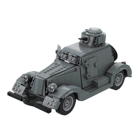 BA-20 Light Armored Vehicle Building Kit | LEGO-Compatible MOC - 1