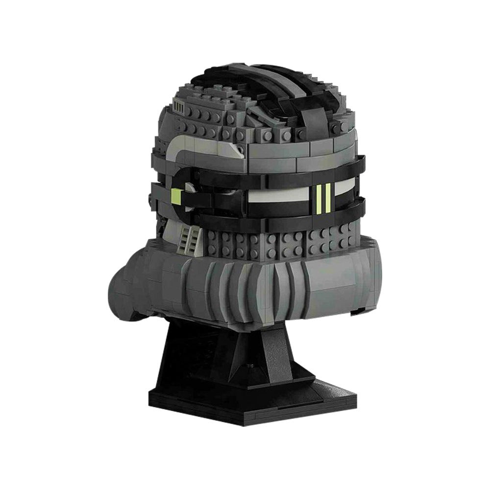 bad batch helmet echo building set | star wars | moc-144442 - 2