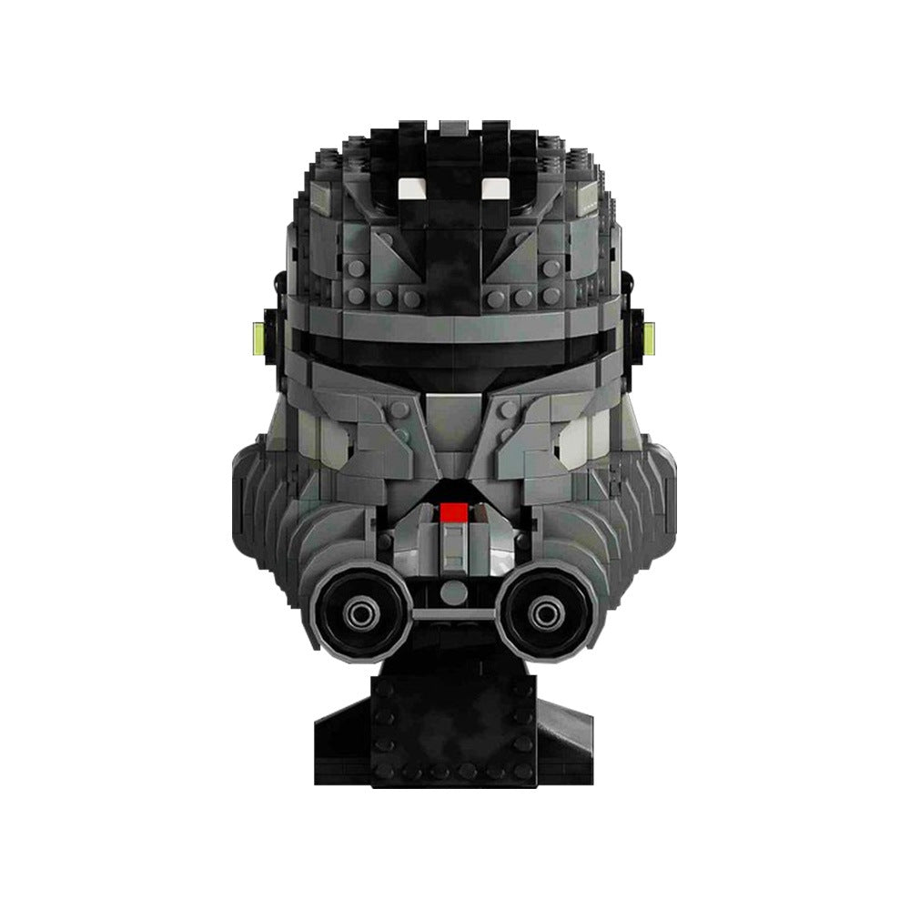 bad batch helmet echo building set | star wars | moc-144442 - 3