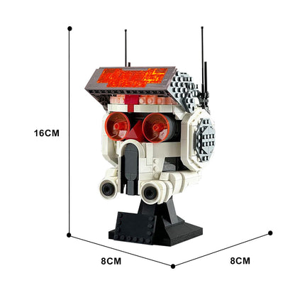 bad batch helmet tech building set | star wars | moc-142590 - 4