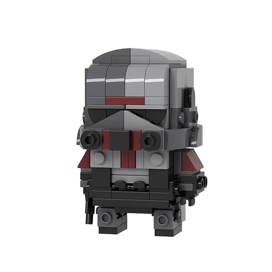 bad batch hunter brickheadz building set | star wars | moc-76621 - 1