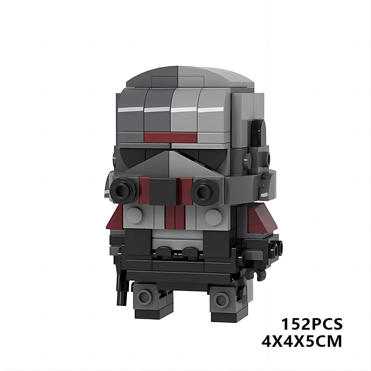 bad batch hunter brickheadz building set | star wars | moc-76621 - 3