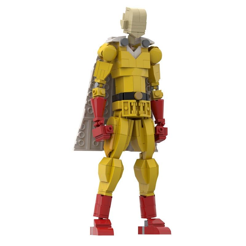 Bald Anime Superhero Figure Building Kit | LEGO-Compatible MOC - 3