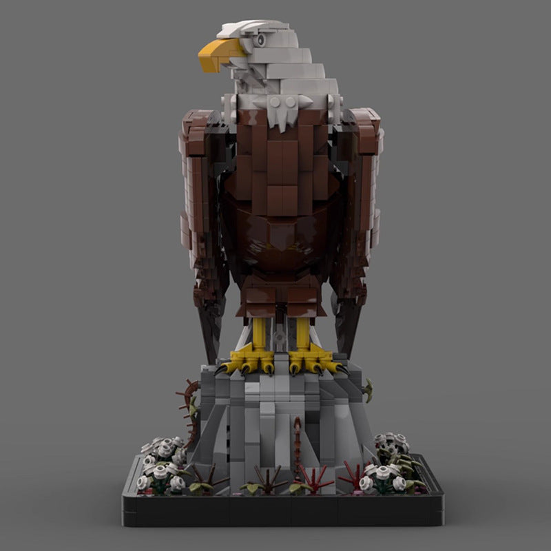 bald eagle building set | compatible with lego - 1