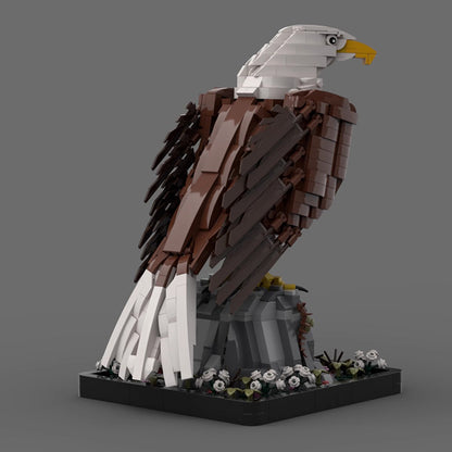 bald eagle building set | compatible with lego - 2