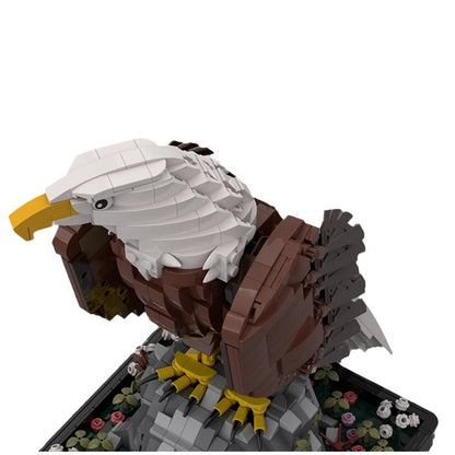 bald eagle building set | compatible with lego - 3