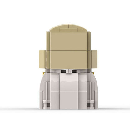 Bald Super Fighter Cube Character MOC Building Kit | Anime Hero Design - 4