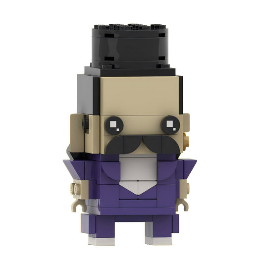 balthazar bratt brickheadz building kit | despicable me | moc-104762 - 2