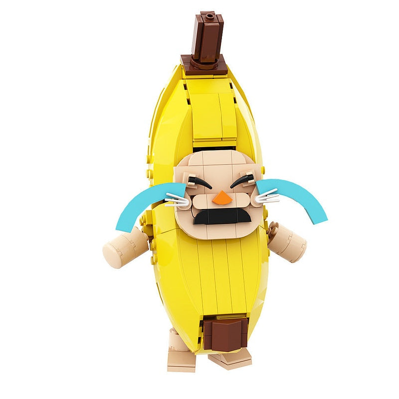 Banana Cat MOC Character Model Building Kit - 1