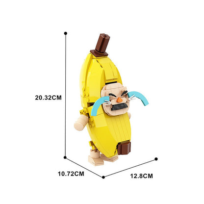 Banana Cat MOC Character Model Building Kit - 4