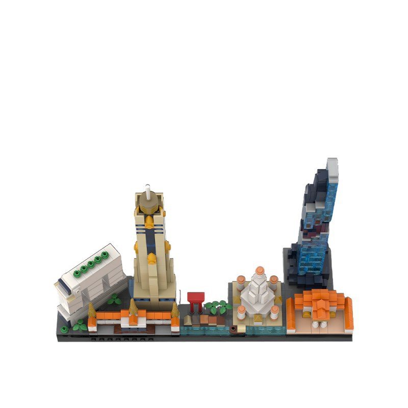 Bangkok Skyline Building Kit | LEGO-Compatible MOC - 2