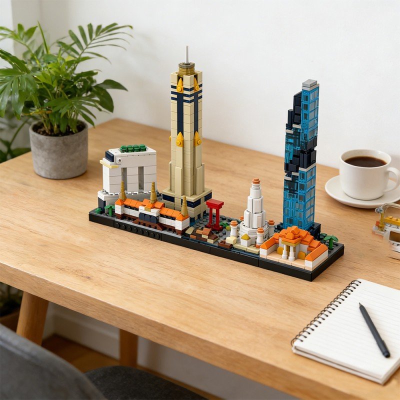 Bangkok Skyline Building Kit | LEGO-Compatible MOC - 5