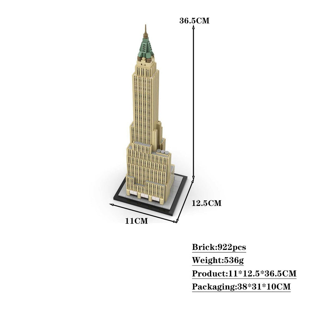 Bank of Manhattan Trust Building | 40 Wall Street | 1:800 Scale | LEGO-Compatible MOC - 4