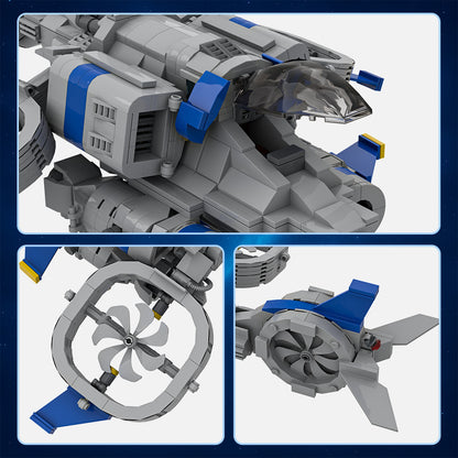 banshee building set | starcraft | lego compatible - 3