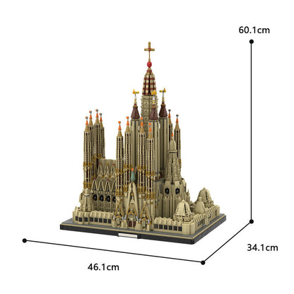 Barcelona Sagrada Familia MOC Building Kit | LEGO-Compatible MOC - 6