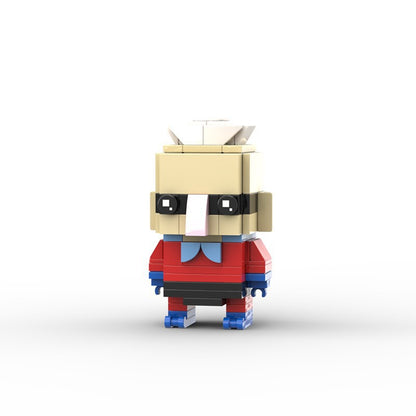 barnacle boy brickheadz building set | spongebob | lego-compatible - 1