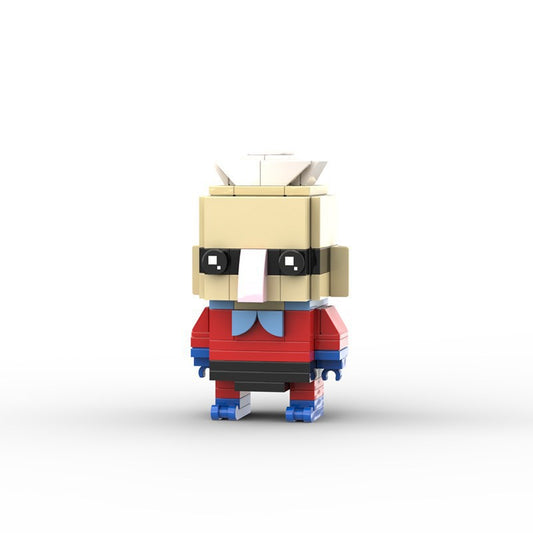 barnacle boy brickheadz building set | spongebob | lego-compatible - 1