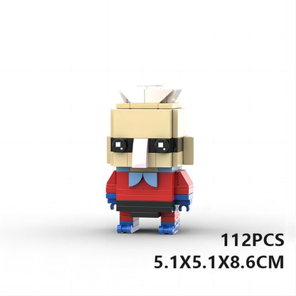 barnacle boy brickheadz building set | spongebob | lego-compatible - 2