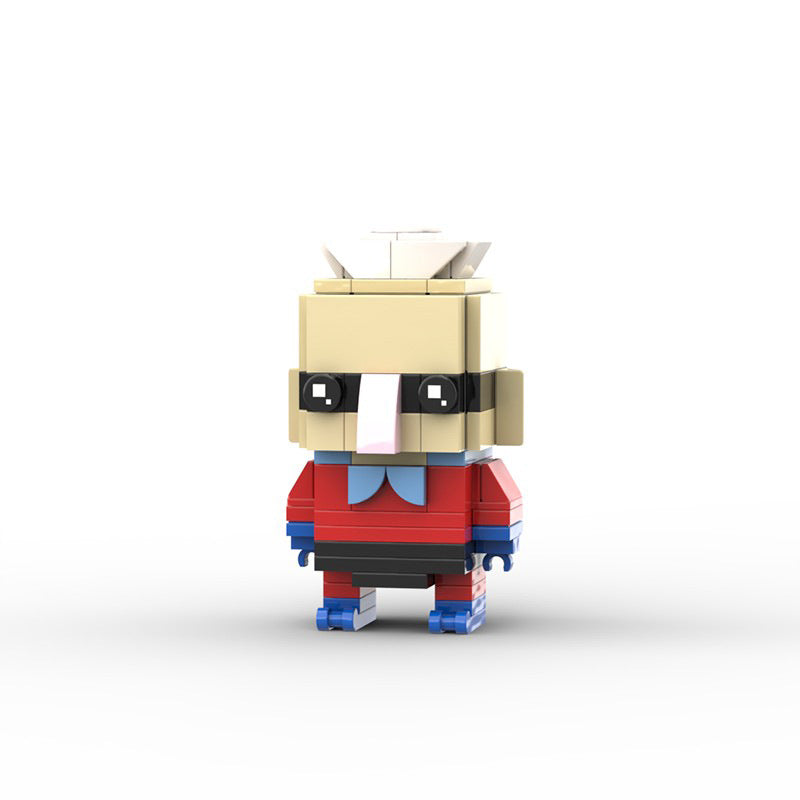 barnacle boy brickheadz building set | spongebob | lego-compatible - 3