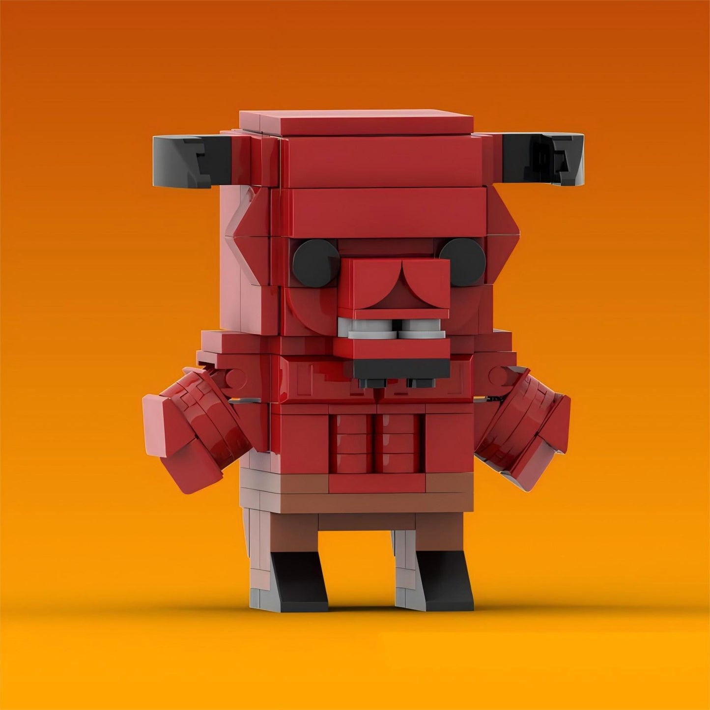 baron of hell brickheadz building kit | doom | moc-190322 - 3