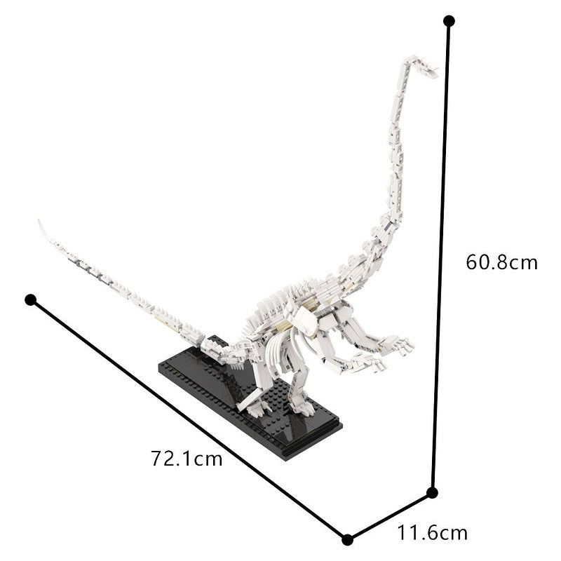 Barosaurus Skeleton Fossil MOC Building Kit | Prehistoric Display Model - 4