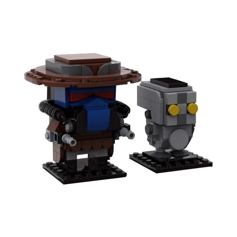 batman brickheadz + base moc building set | marvel - 1