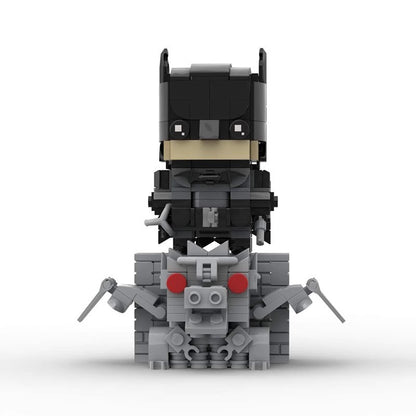 batman brickheadz + base moc building set | marvel - 2